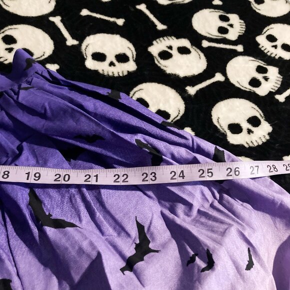 HELL BUNNY NWT Ombre purple black Haunt Graveyard circle skirt 1950s style SMALL - Picture 10 of 16